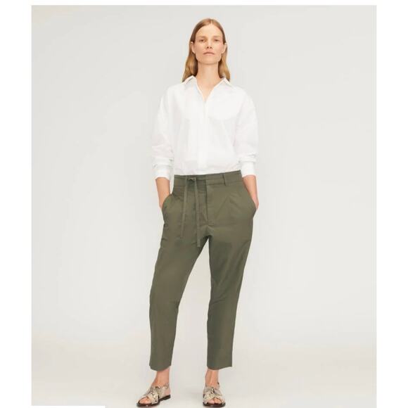 Everlane the poplin pleated taper pant - Picture 1 of 10
